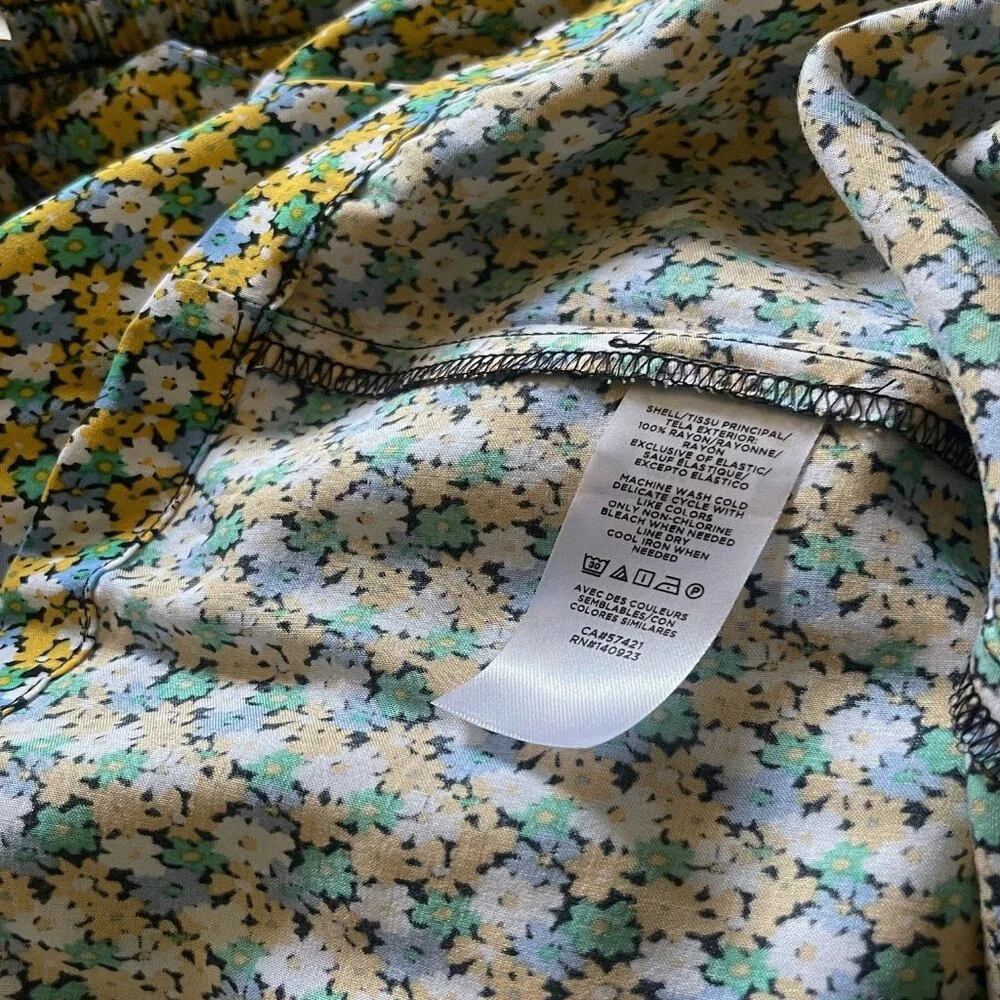 Loft Outlet Sleeveless Floral Smocked Maxi Dress Size Small Summer Sundress - Picture 7 of 7